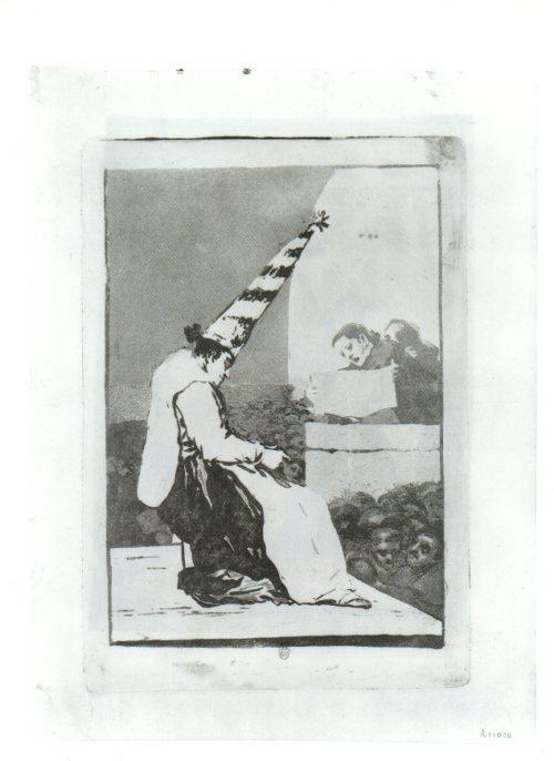 LAMINA V47211: Capricho 23 por Goya, prueba unica 