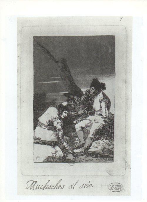 LAMINA V47188: Capricho 11 por Goya, prueba antes del aguatinta 