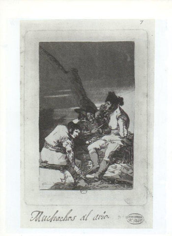LAMINA V47188: Capricho 11 por Goya, prueba antes del aguatinta 