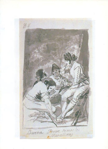LAMINA V47187: Capricho 11 por Goya, dibujo 