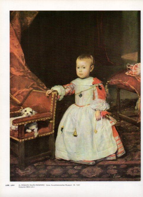 LAMINA V47166: El principe Felipe Prospero por Velazquez