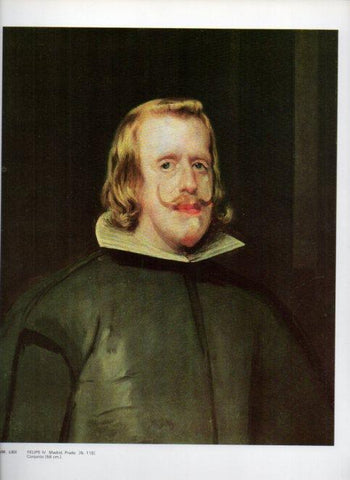 LAMINA V47165: Retrato Felipe IV por Velazquez