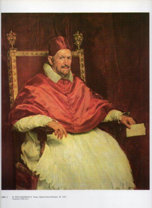 LAMINA V47159: El Papa Inocencio X por Velazquez