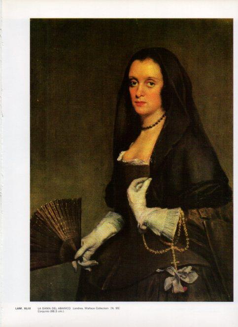 LAMINA V47156: La dama del abanico por Velazquez