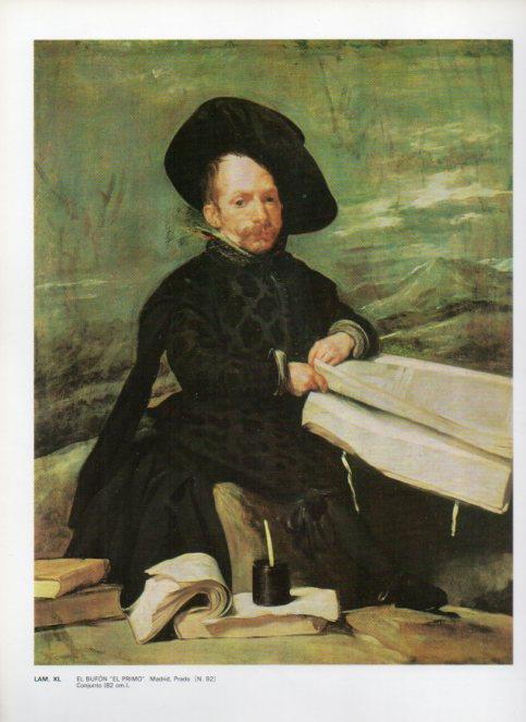 LAMINA V47154: El bufon El Primo por Velazquez