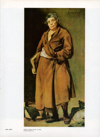 LAMINA V47152: Esopo por Velazquez