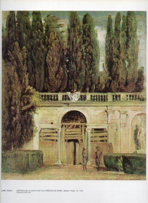 LAMINA V47158: Entrada gruta Villa Medicis en Roma por Velazquez