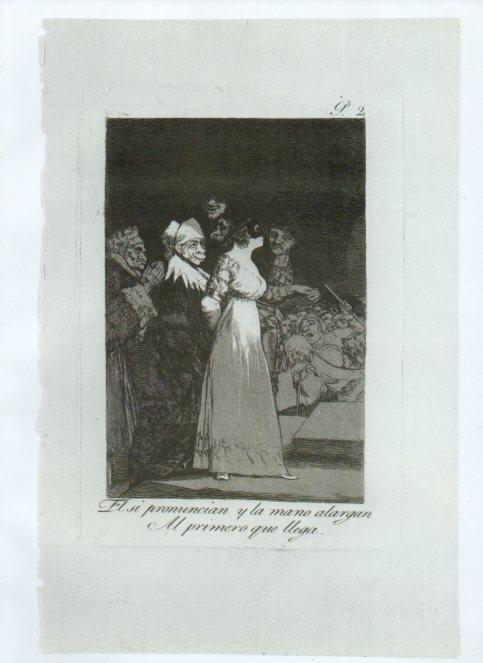 LAMINA V47170: Capricho 2 por Goya