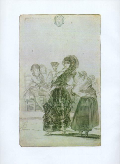 LAMINA V47174: Capricho 5 por Goya, dibujo