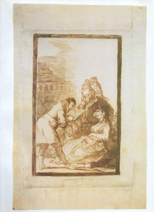 LAMINA V47273: Capricho 57 por Goya, dibujo preparatorio
