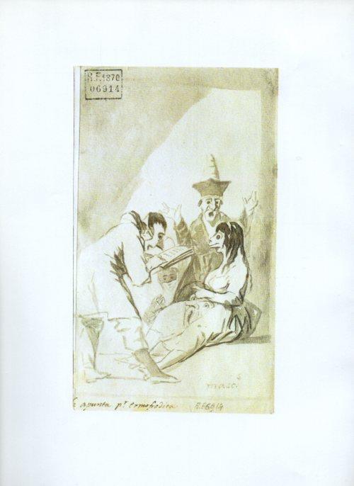 LAMINA V47272: Capricho 57 por Goya, dibujo