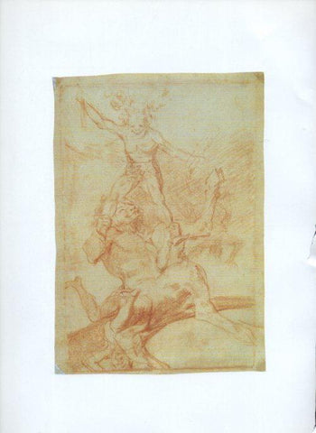 LAMINA V47270: Capricho 56 por Goya, dibujo preparatorio