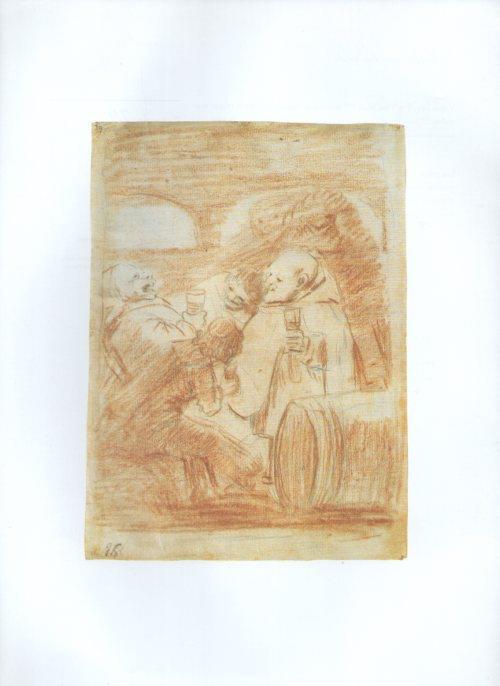LAMINA V47306: Capricho 79 por Goya, dibujo preparatorio