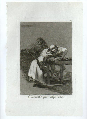 LAMINA V47305: Capricho 78 por Goya