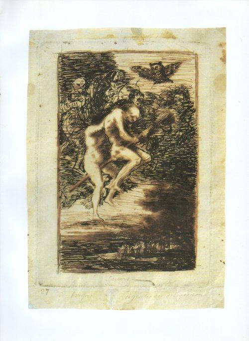 LAMINA V47289: Capricho 68 por Goya, dibujo preparatorio