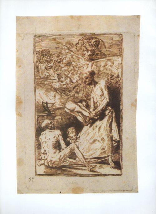 LAMINA V47291: Capricho 69 por Goya, dibujo preparatorio