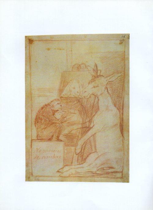 LAMINA V47244: Capricho 41 por Goya, dibujo preparatorio
