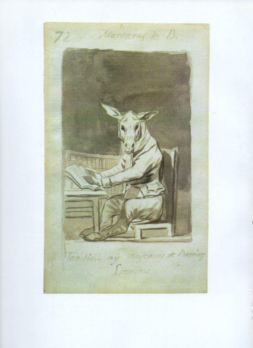 LAMINA V47239: Capricho 39 por Goya, dibujo