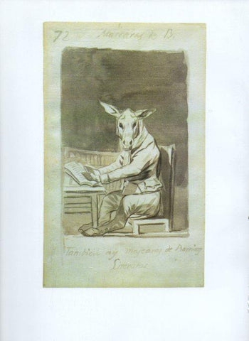 LAMINA V47239: Capricho 39 por Goya, dibujo
