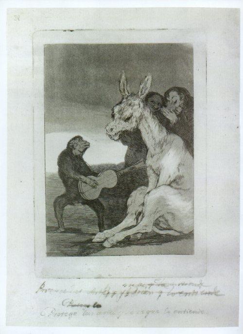 LAMINA V47237: Capricho 38 por Goya, prueba antes de la letra