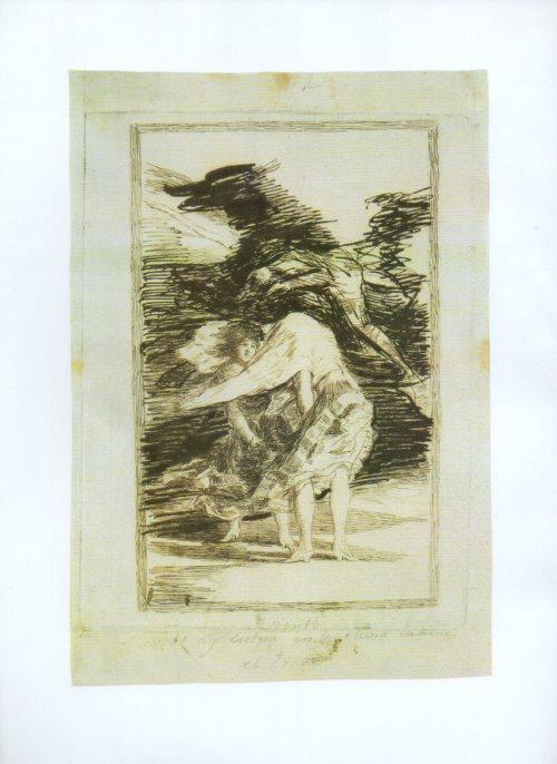 LAMINA V47233: Capricho 36 por Goya, dibujo preparatorio no editado