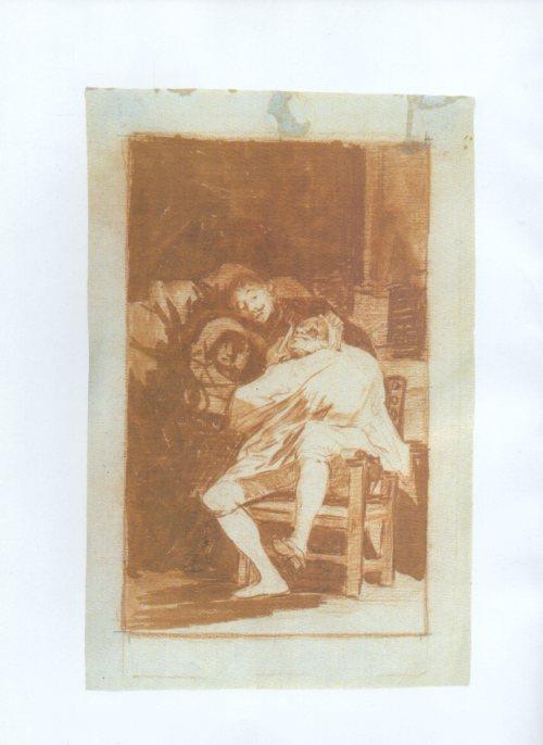 LAMINA V47231: Capricho 35 por Goya, dibujo preparatorio