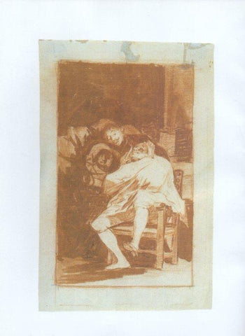 LAMINA V47231: Capricho 35 por Goya, dibujo preparatorio