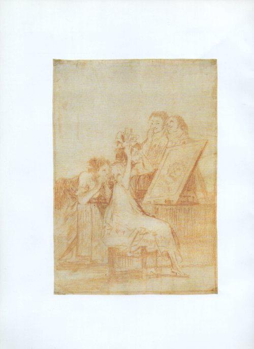 LAMINA V47268: Capricho 55 por Goya, dibujo preparatorio