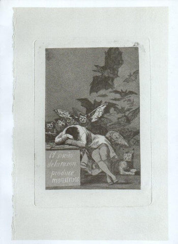 LAMINA V47250: Capricho 43 por Goya