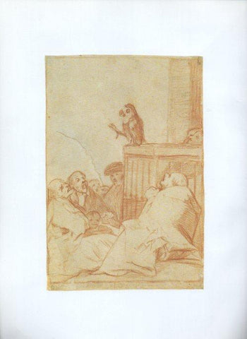 LAMINA V47264: Capricho 53 por Goya, dibujo preparatorio