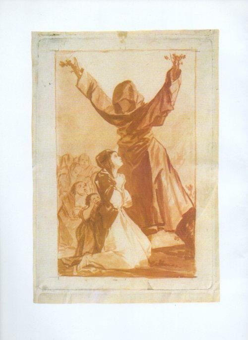LAMINA V47262: Capricho 52 por Goya, dibujo preparatorio