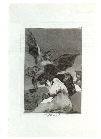 LAMINA V47256: Capricho 48 por Goya