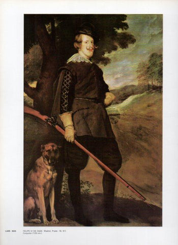 LAMINA V47149: Felipe IV de caza por Velazquez