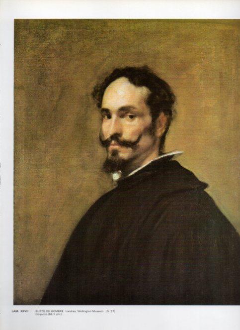 LAMINA V47148: Busto de hombre por Velazquez