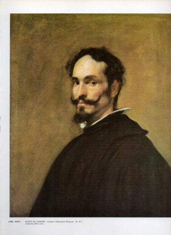 LAMINA V47148: Busto de hombre por Velazquez