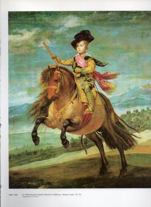 LAMINA V47147: Principe Baltasar Carlos a caballo por Velazquez