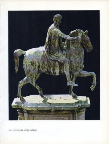 LAMINA V47030: Estatua de Marco Aurelio, Roma