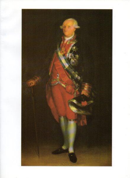LAMINA V47062: El rey Carlos IV por Goya