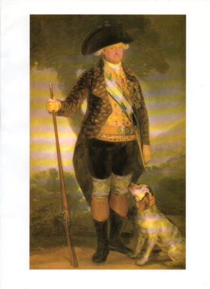 LAMINA V47060: Retrato Carlos IV por Goya