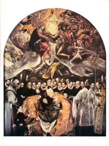 LAMINA V47048: El entierro del señor de Orgaz por El Greco