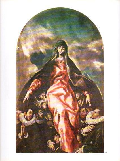 LAMINA V47056: Virgen de la Caridad por El Greco
