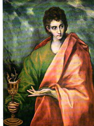 LAMINA V47053: San Juan Evangelista por El Greco
