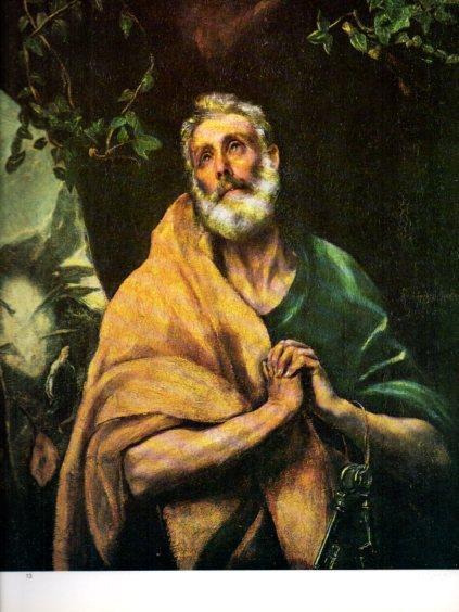 LAMINA V47051: Cristo abrazado a la Cruz por El Greco