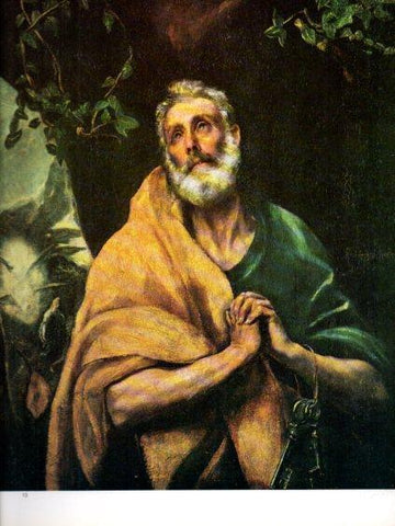 LAMINA V47051: Cristo abrazado a la Cruz por El Greco