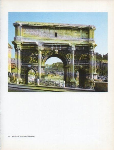 LAMINA V46995: Arco de Septimio Severo, Roma