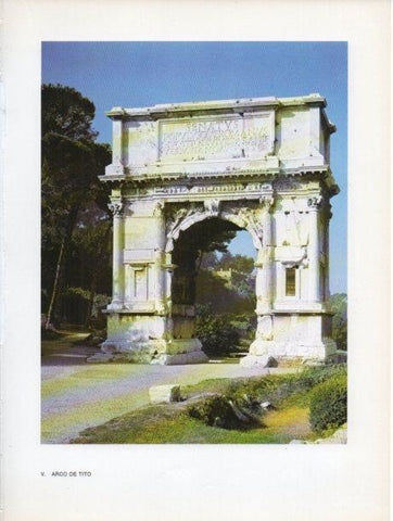 LAMINA V46993: Arco de Tito, Roma