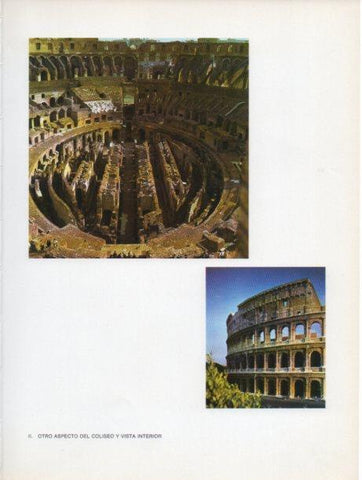 LAMINA V46990: El Coliseo de Roma vista interior
