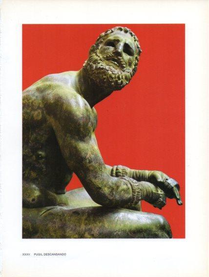 LAMINA V47023: Pugil descansando estatua