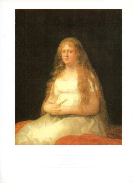 LAMINA V47126: Josefa Castilla Portugal y Wanasbrok por Goya