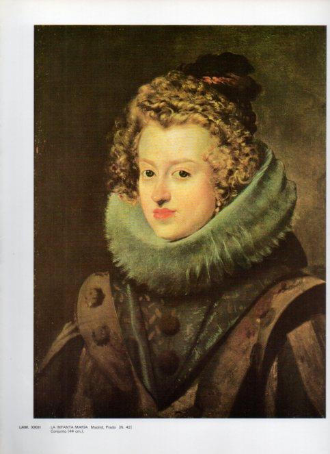 LAMINA V47146: La infanta Maria por Velazquez